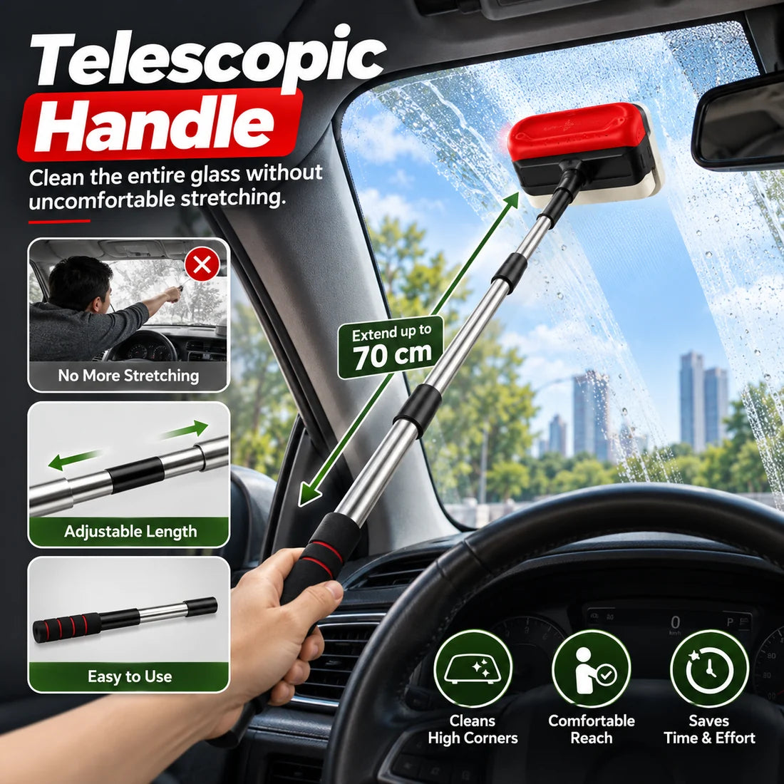 Car Windshield Glass Cleaning Brush