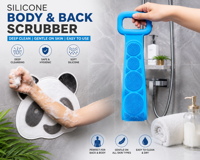 360° Back & Foot Cleaner Scrubber | Easy-Reach Bath Brush