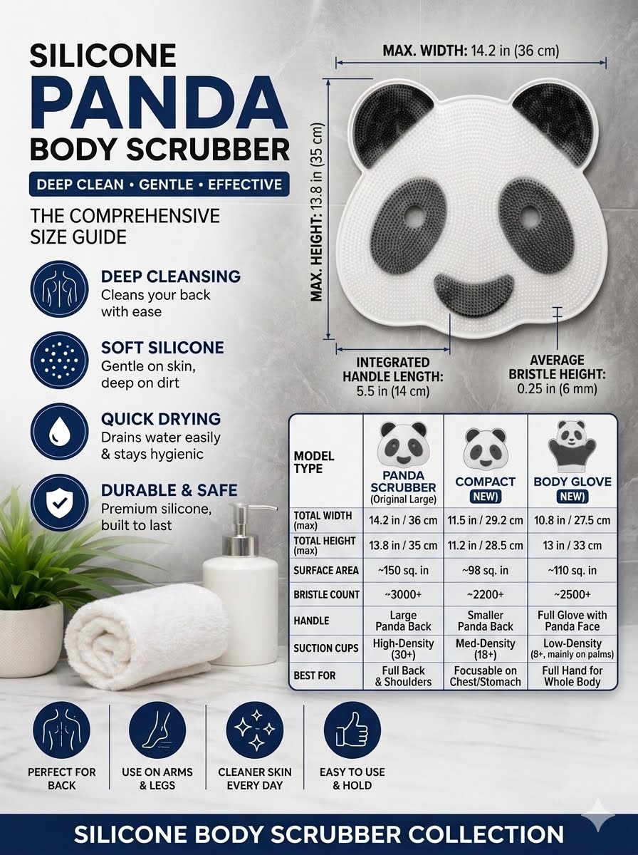 360° Back & Foot Cleaner Scrubber | Easy-Reach Bath Brush