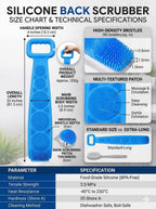 360° Back & Foot Cleaner Scrubber | Easy-Reach Bath Brush