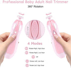 Baby Nail Cutter with LED Light | Electric Nail File for Newborns