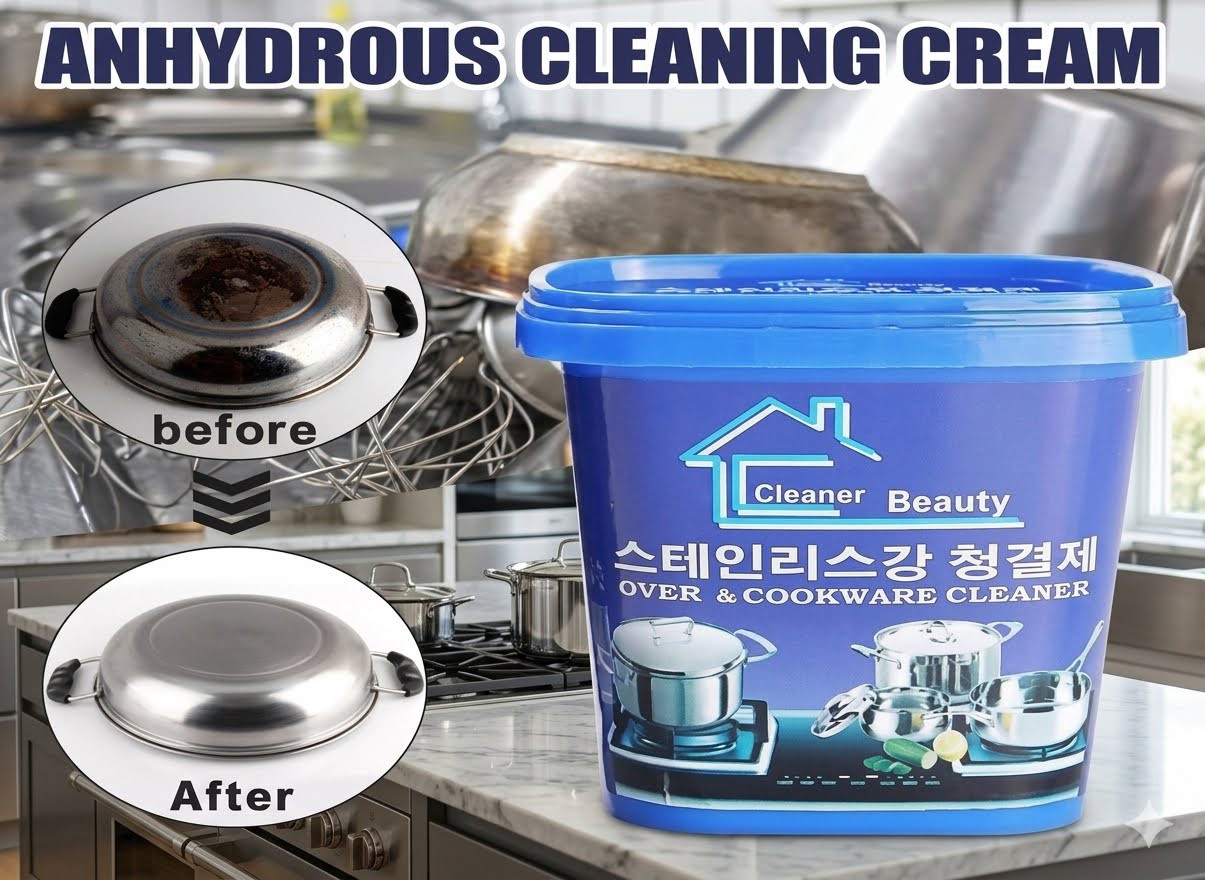 Stainless Steel Cleaning Paste – Pack of 2 | 500g Each | Powerful Kitchen & Utensil Cleaner