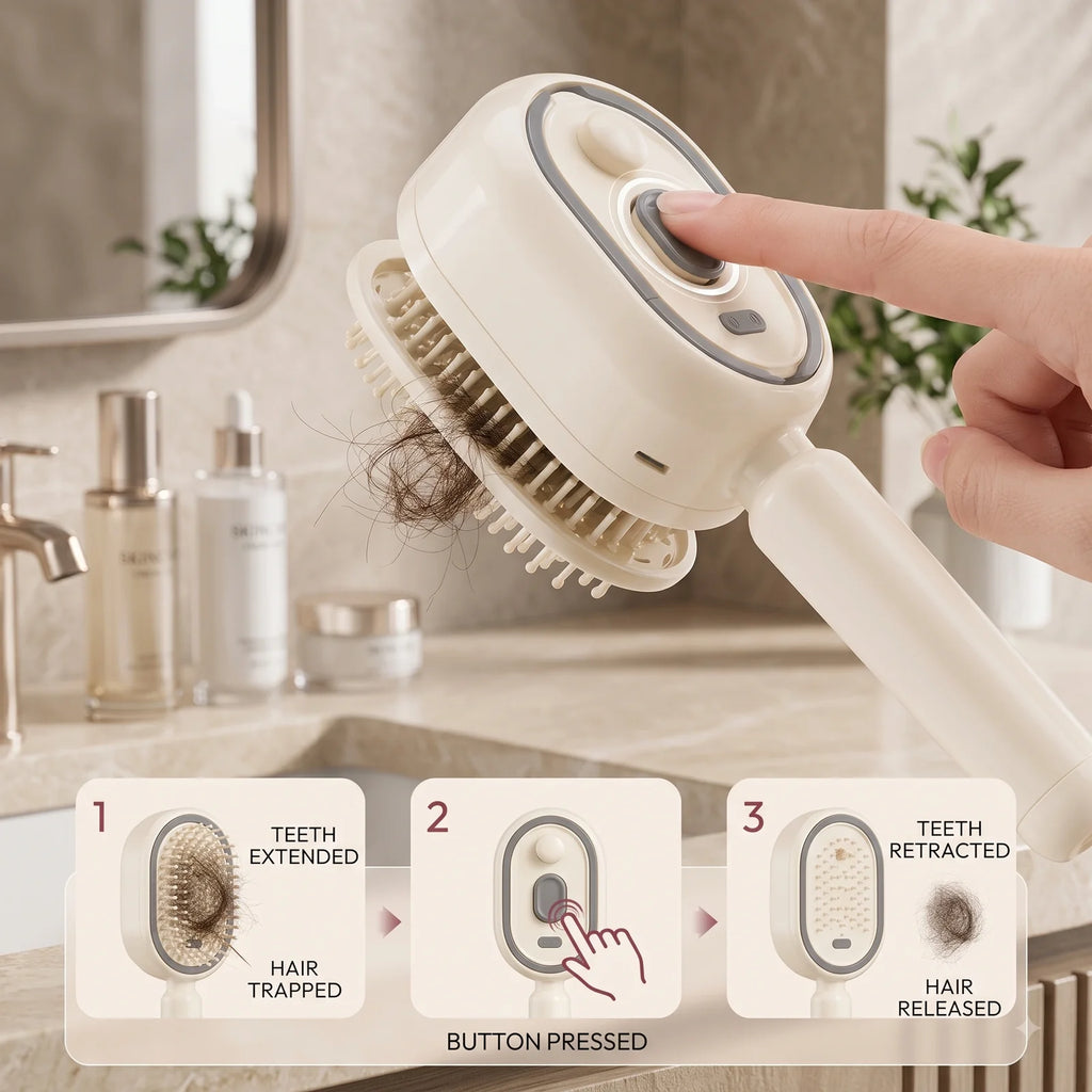 3 In 1 Scalp Spa Rechargeable Hair Spray Comb (Pack of 1)