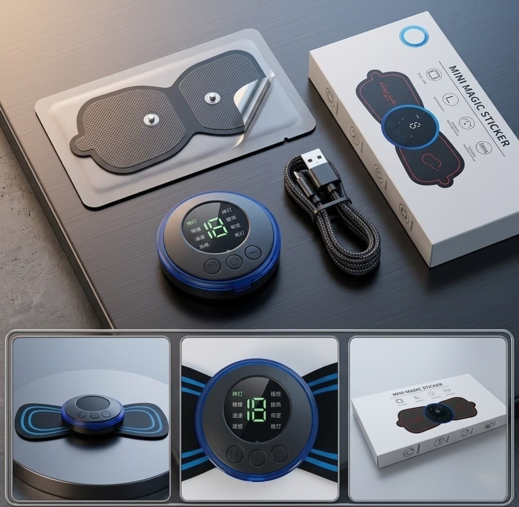 Rechargeable Wireless Muscle Stimulator Massager