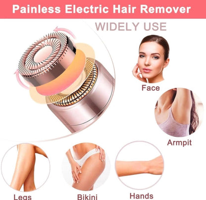 2-in-1 Rechargeable Facial Hair Remover & Eyebrow Trimmer for Women