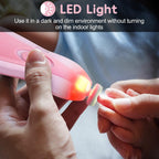 Baby Nail Cutter with LED Light | Electric Nail File for Newborns