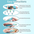 Baby Nail Cutter with LED Light | Electric Nail File for Newborns