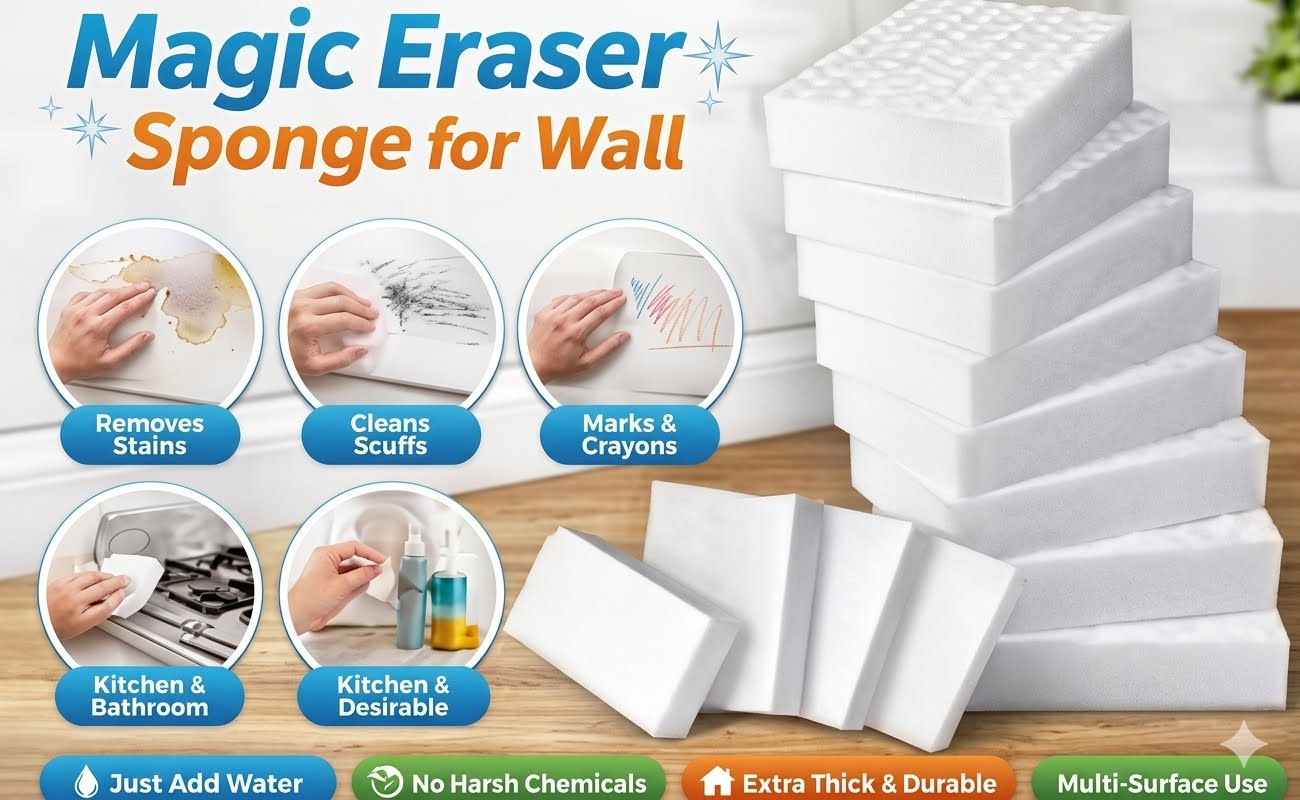 Magic Eraser Sponge – Pack of 4 🧽✨