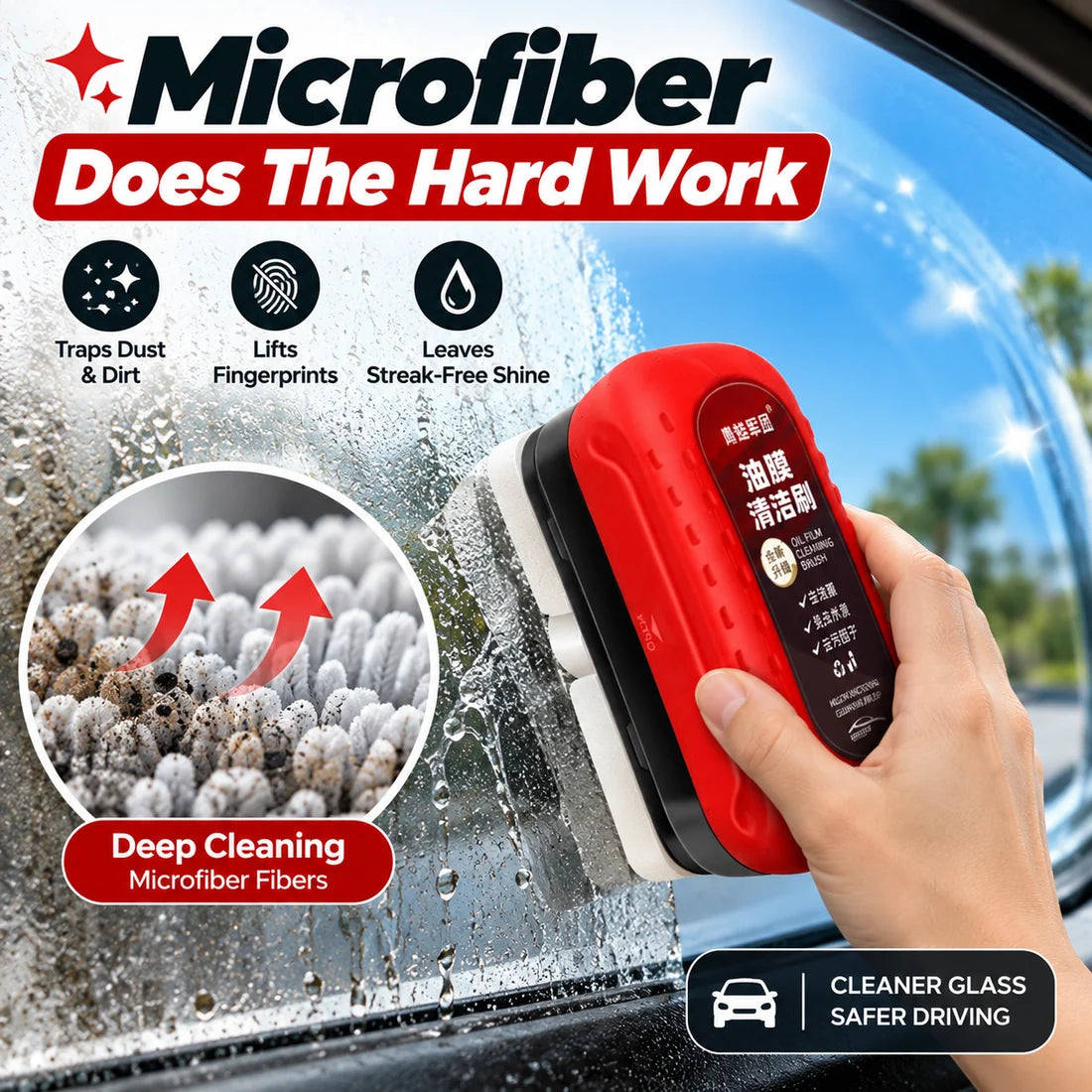 Car Windshield Glass Cleaning Brush