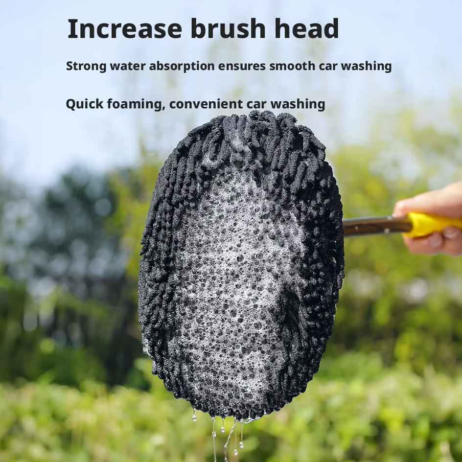 Curved Car Cleaning Brush with Telescopic Handle