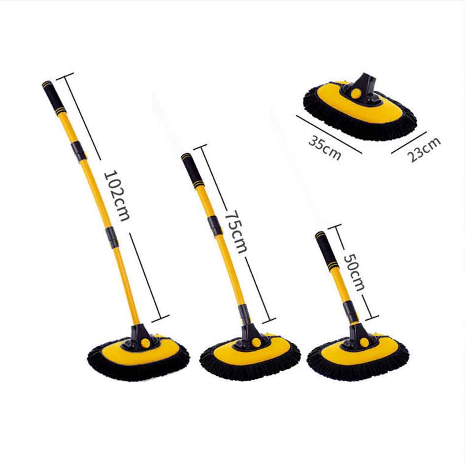 Curved Car Cleaning Brush with Telescopic Handle