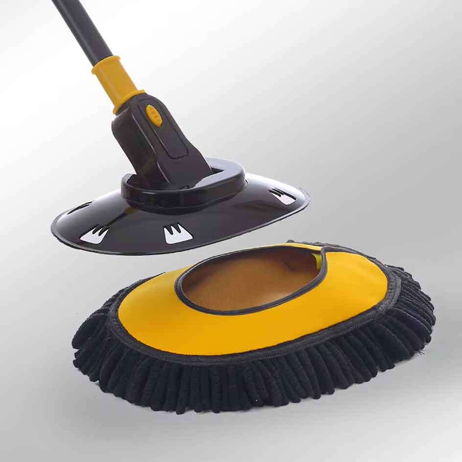 Curved Car Cleaning Brush with Telescopic Handle