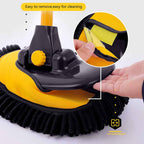 Curved Car Cleaning Brush with Telescopic Handle