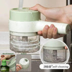 Manual Hand-Press Food Chopper – Quick Garlic & Vegetable Mincer